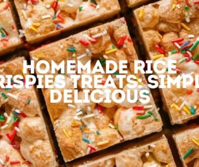 Homemade Rice Krispies Treats: Simple, Delicious