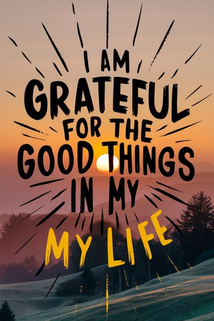 I am grateful for the good things in my life (2)