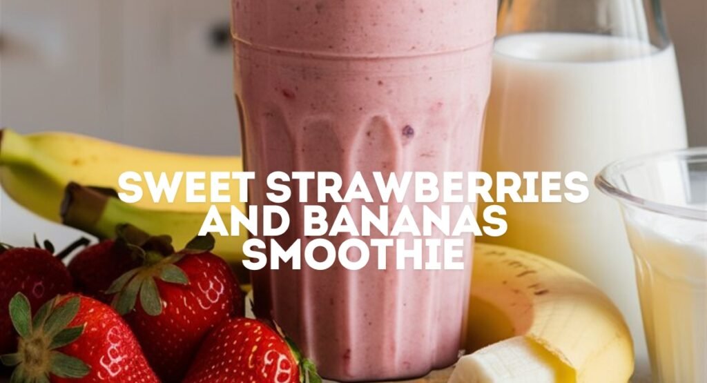 Sweet Strawberries And Bananas Smoothie Sweet Strawberries And Bananas Smoothie