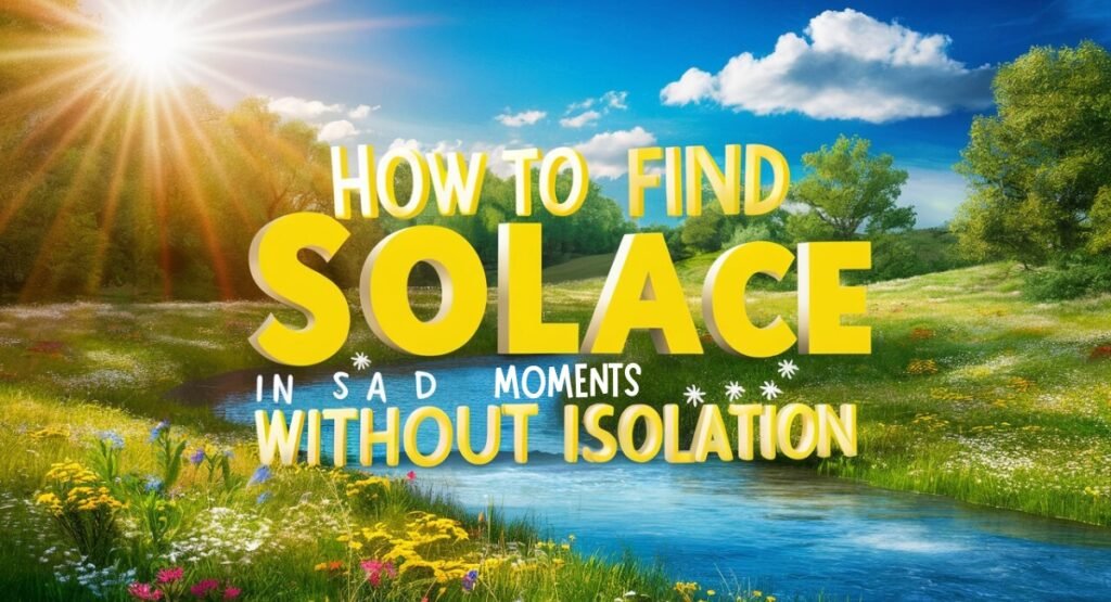 How To Find Solace in Sad Moments Without Isolation How To Find Solace in Sad Moments Without Isolation