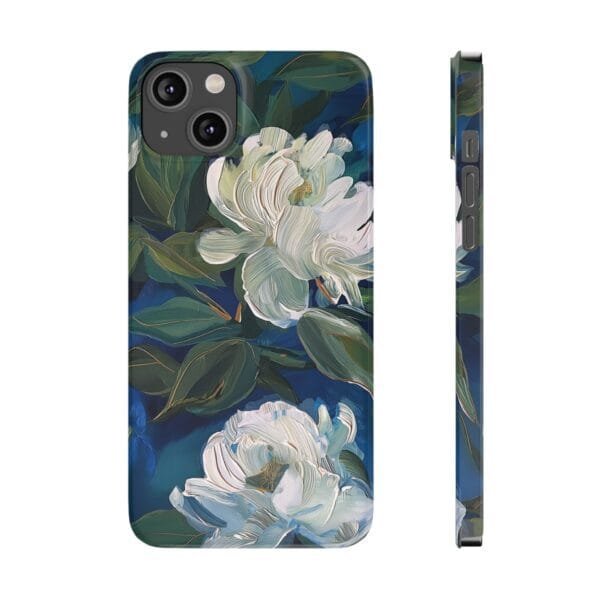 White Rose Slim Phone Cases - Image 3