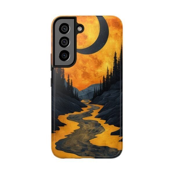 Gold Light Night River Tough Phone Cases - Image 3