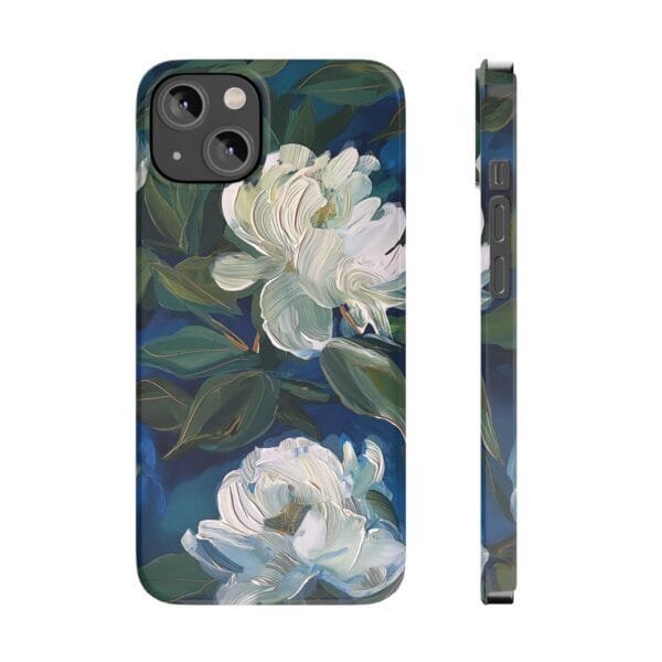 White Rose Slim Phone Cases