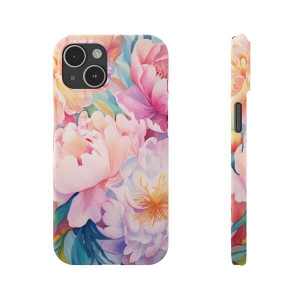 Pink Rosés Slim Phone Cases - Image 4