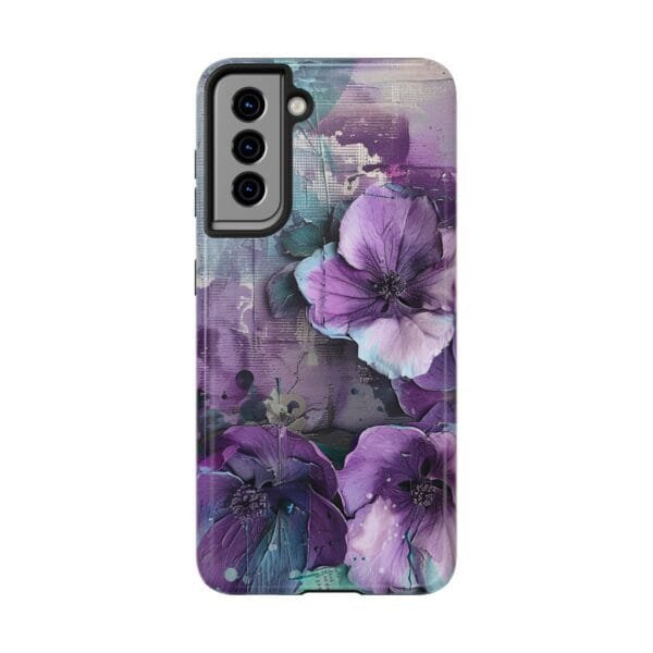 Purple Flowers Tough Phone Cases - Image 4