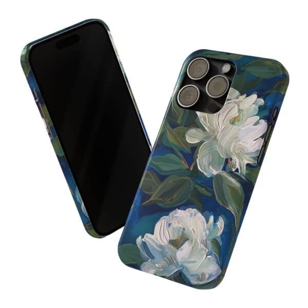White Rose Slim Phone Cases - Image 9