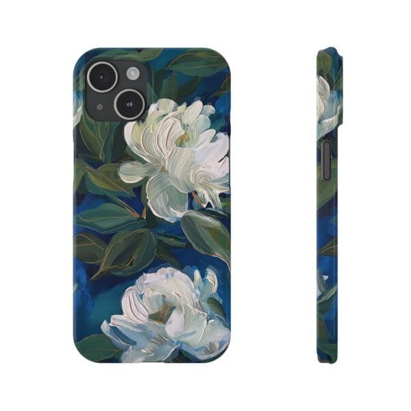 White Rose Slim Phone Cases - Image 4
