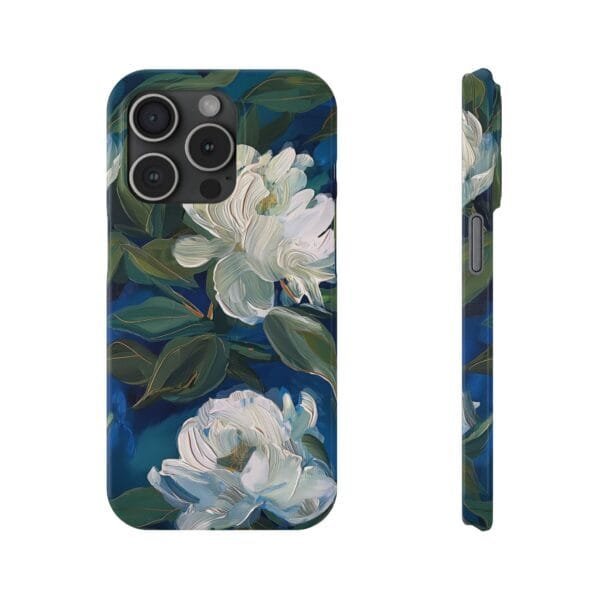 White Rose Slim Phone Cases - Image 8
