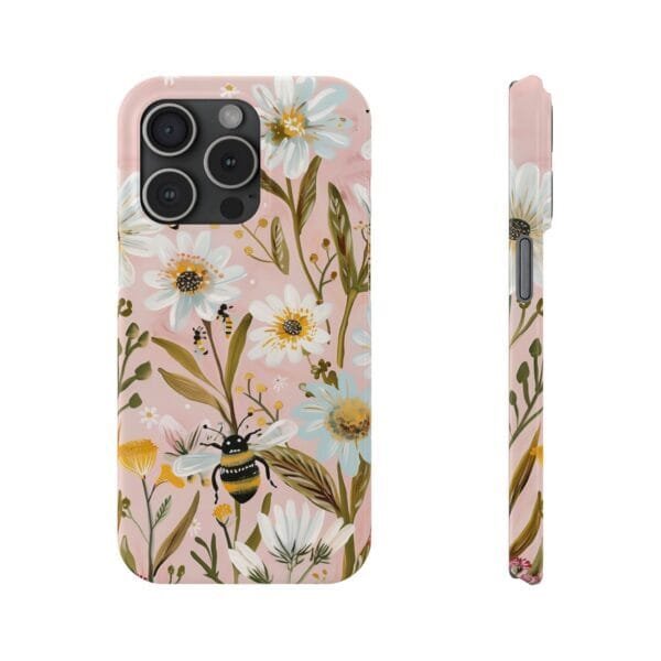 Bee On Daisy's Slim Phone Cases - Image 8