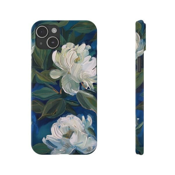 White Rose Slim Phone Cases - Image 6