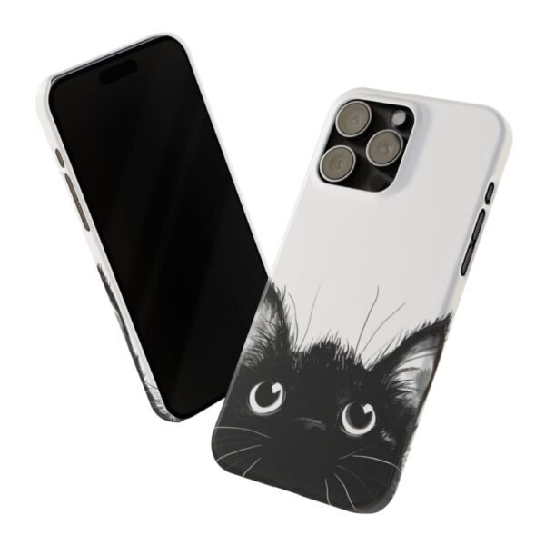 Black Cat Slim Phone Cases - Image 11