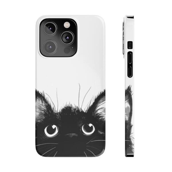 Black Cat Slim Phone Cases - Image 2