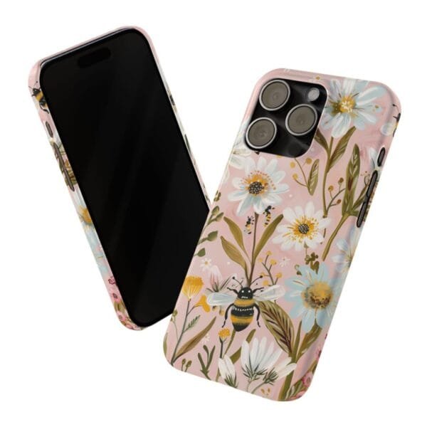 Bee On Daisy's Slim Phone Cases - Image 9