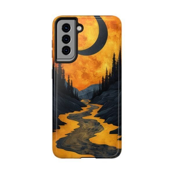 Gold Light Night River Tough Phone Cases - Image 4