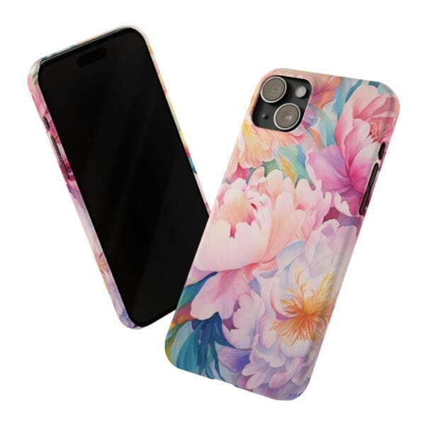 Pink Rosés Slim Phone Cases - Image 7