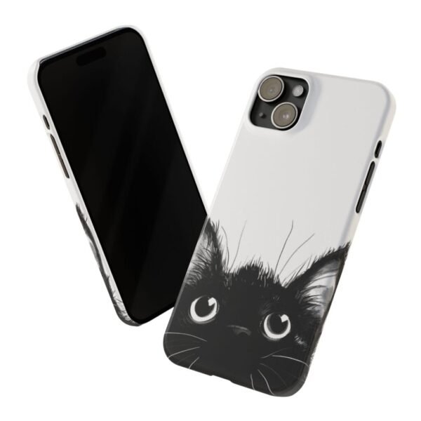 Black Cat Slim Phone Cases - Image 7