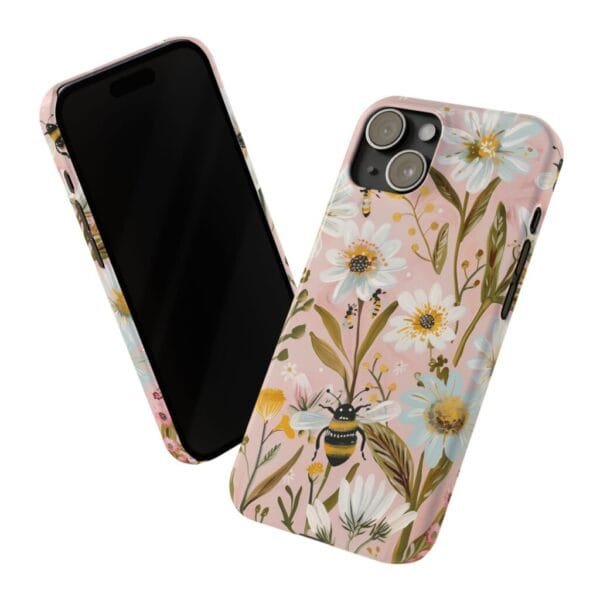 Bee On Daisy's Slim Phone Cases - Image 5