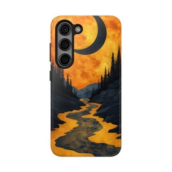 Gold Light Night River Tough Phone Cases - Image 2