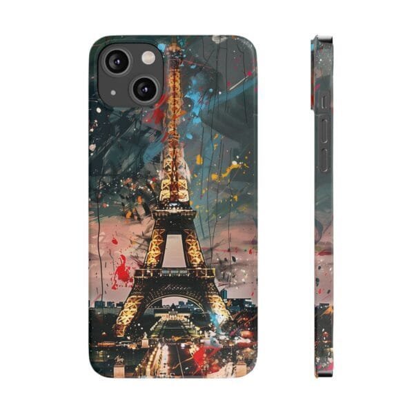 Colorful Eiffel Tower Slim Phone Cases - Image 3