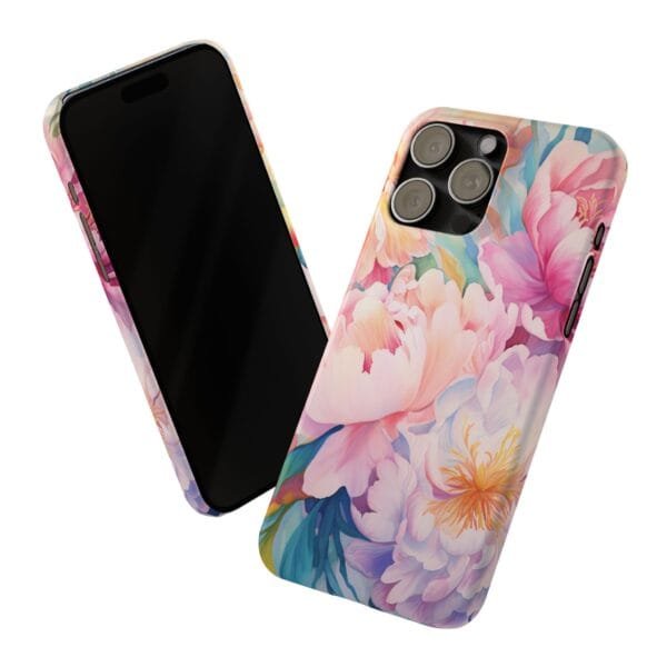 Pink Rosés Slim Phone Cases - Image 11