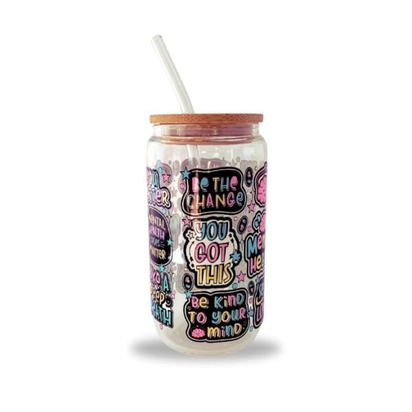 You Got This Glass Tumbler for Coffee, Tea 16oz