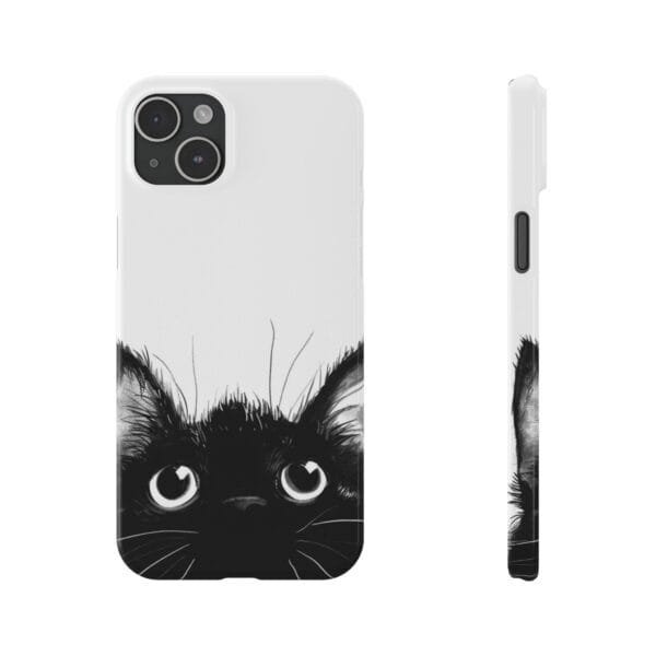 Black Cat Slim Phone Cases - Image 6