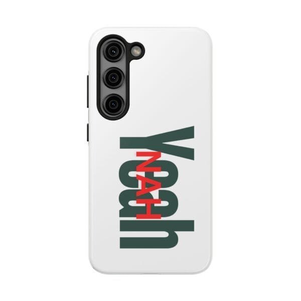 Yeah Nah Phone Case - White Tough Phone Cases - Image 2