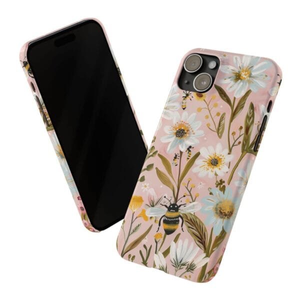 Bee On Daisy's Slim Phone Cases - Image 7