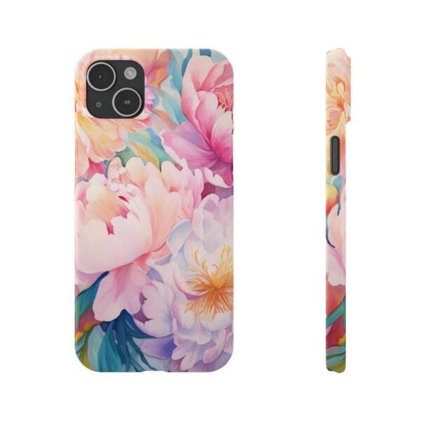 Pink Rosés Slim Phone Cases - Image 6