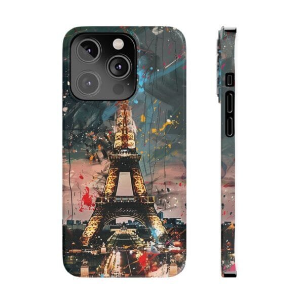 Colorful Eiffel Tower Slim Phone Cases - Image 2