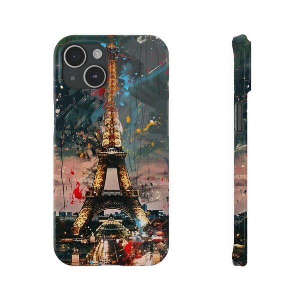 Colorful Eiffel Tower Slim Phone Cases - Image 4