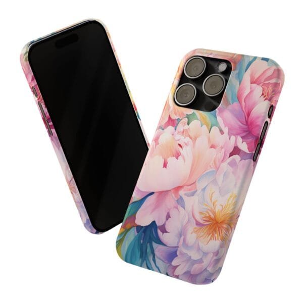 Pink Rosés Slim Phone Cases - Image 9