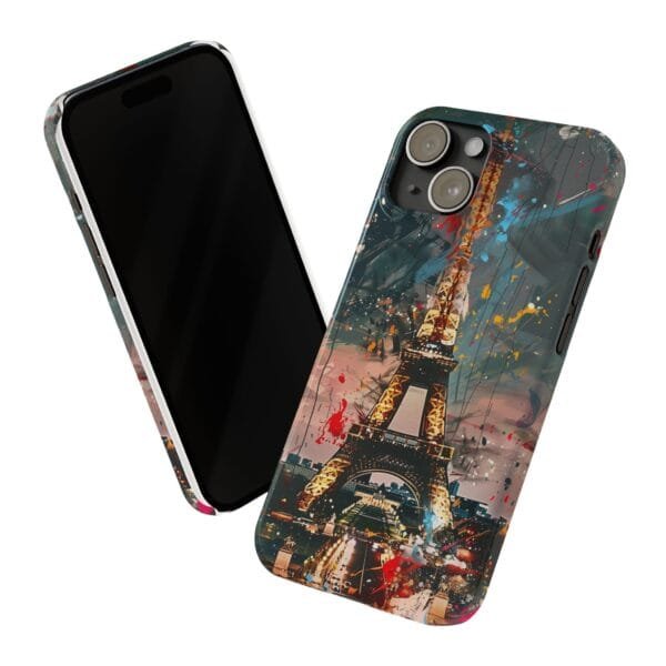 Colorful Eiffel Tower Slim Phone Cases - Image 5