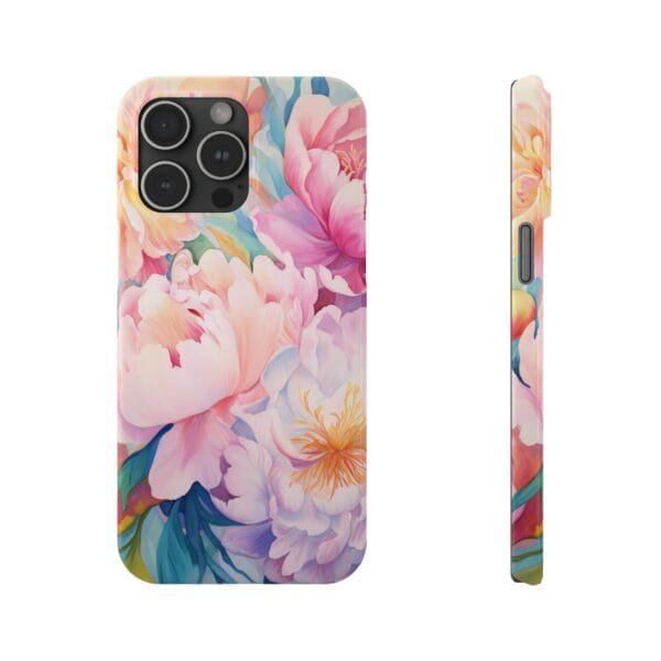 Pink Rosés Slim Phone Cases - Image 10