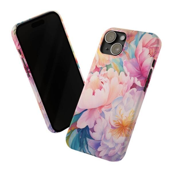 Pink Rosés Slim Phone Cases - Image 5