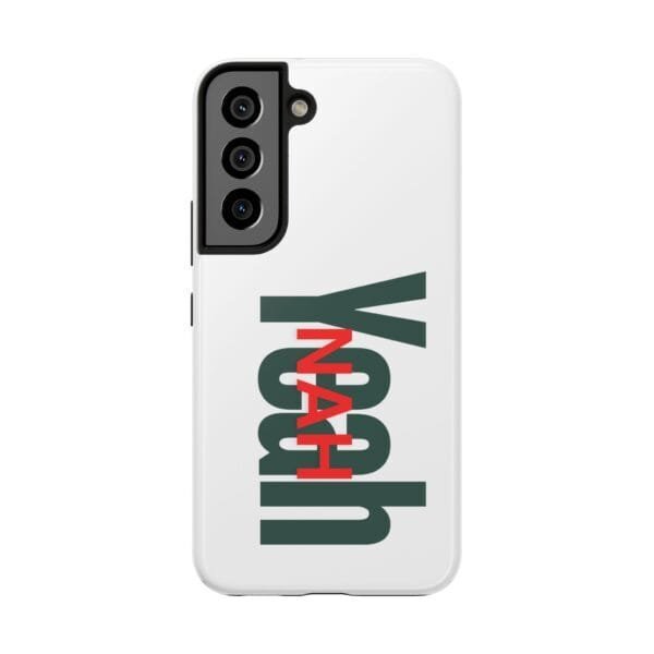 Yeah Nah Phone Case - White Tough Phone Cases - Image 3