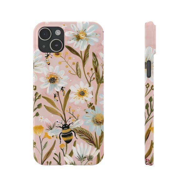 Bee On Daisy's Slim Phone Cases - Image 6