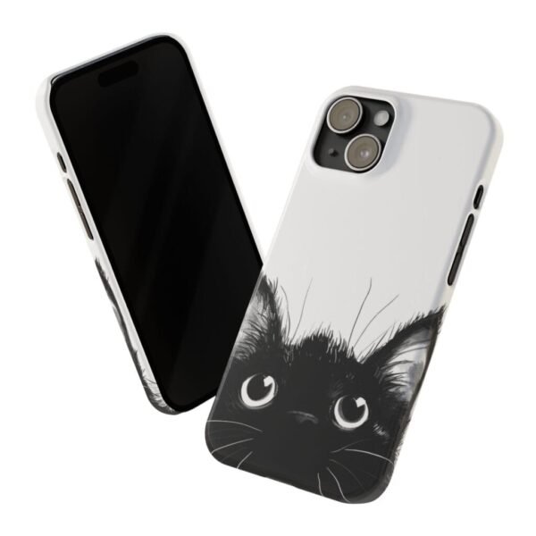 Black Cat Slim Phone Cases - Image 5