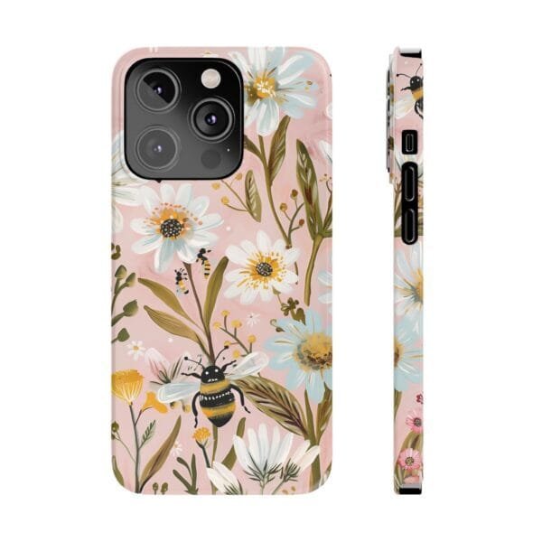 Bee On Daisy's Slim Phone Cases - Image 2