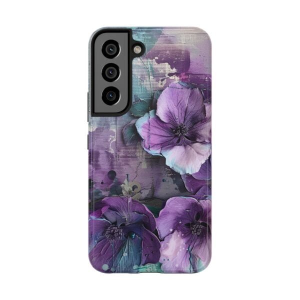 Purple Flowers Tough Phone Cases - Image 3