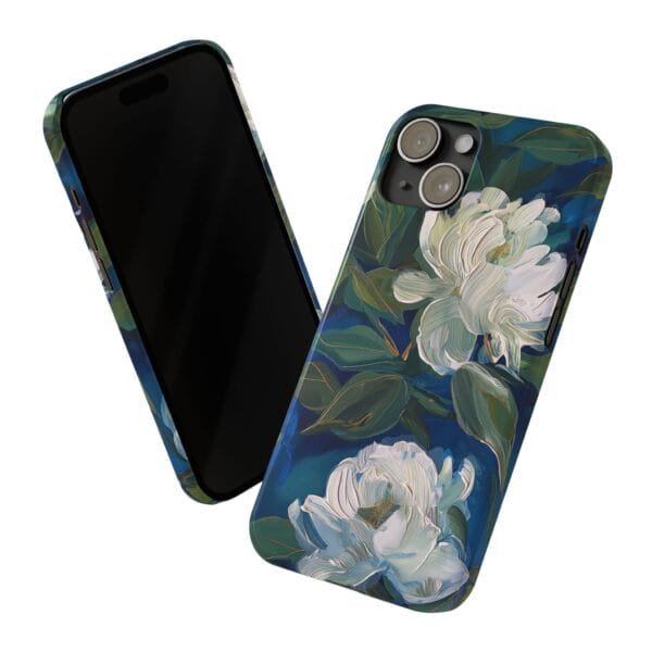 White Rose Slim Phone Cases - Image 5