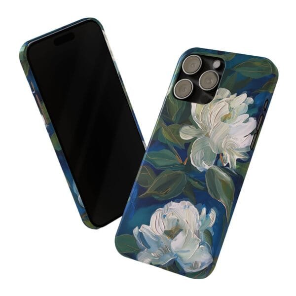 White Rose Slim Phone Cases - Image 11