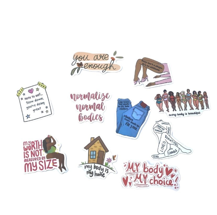 Happiness Stickers for Journals & Water Bottles Happiness Stickers for Journals & Water Bottles