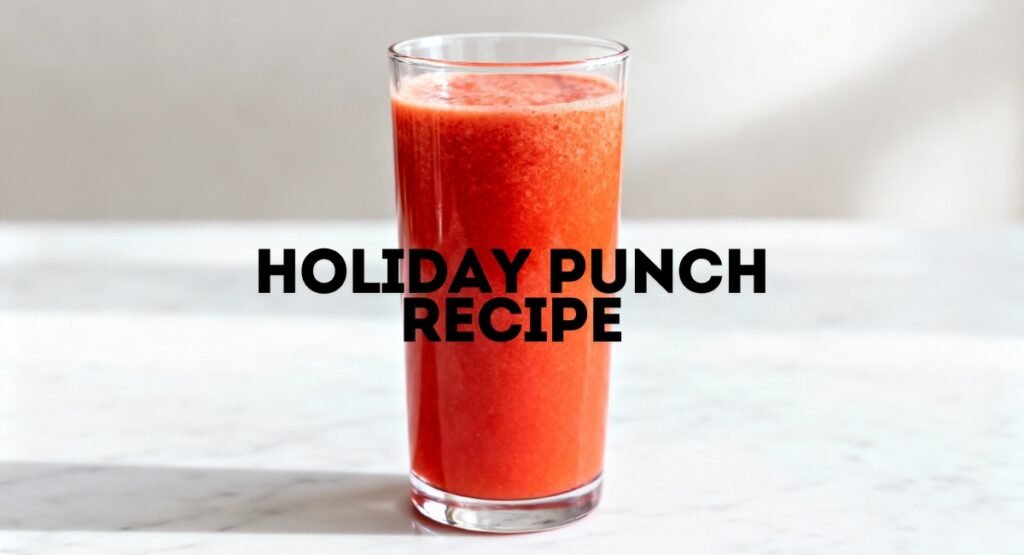 Festive Holiday Punch Recipe for Any Parties